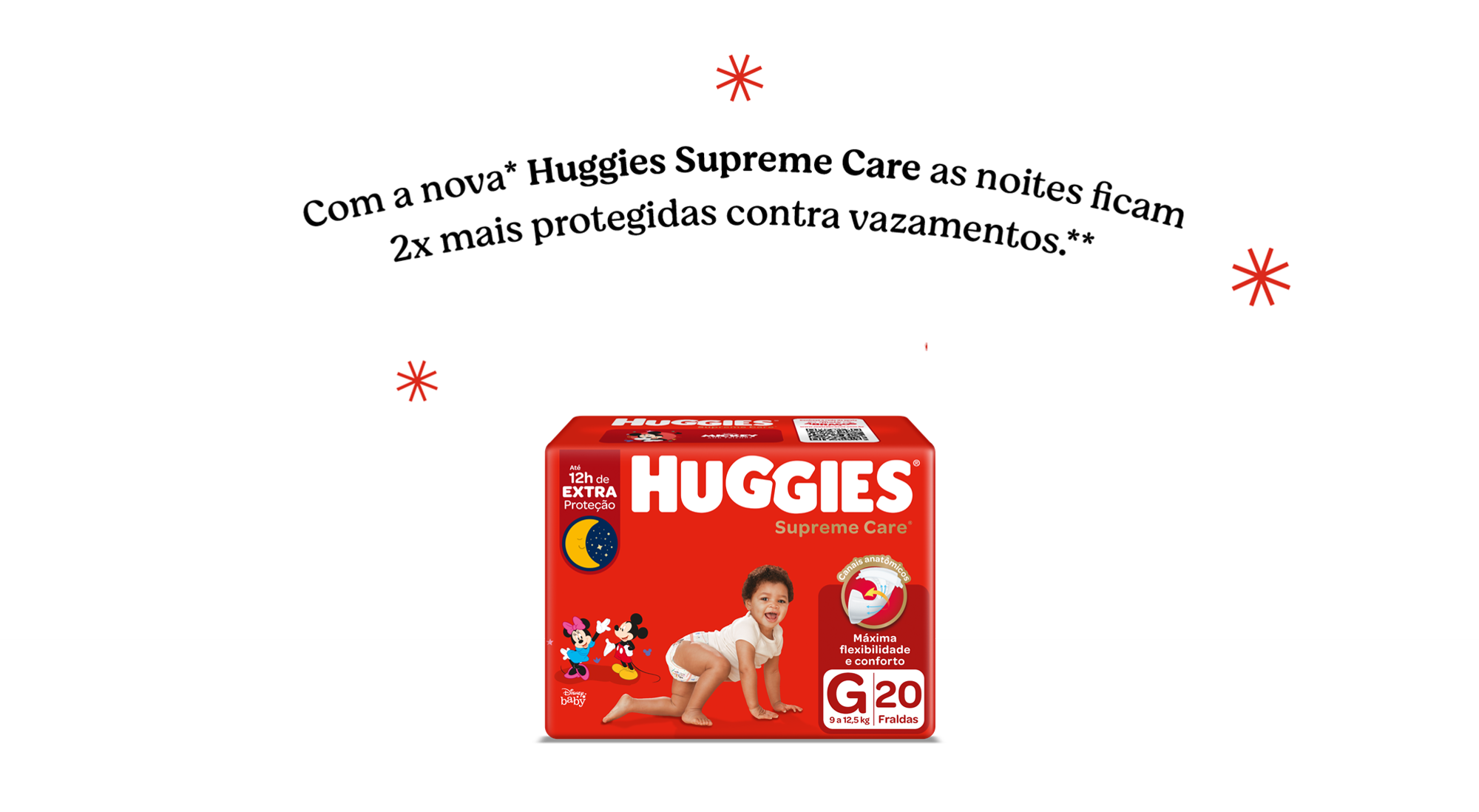 Fralda Huggies Supreme Care.